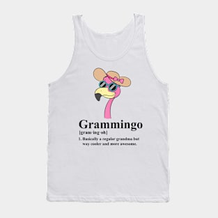 Womens Grammingo Regular Grandma But Way Cooler Awesome Flamingo Tank Top